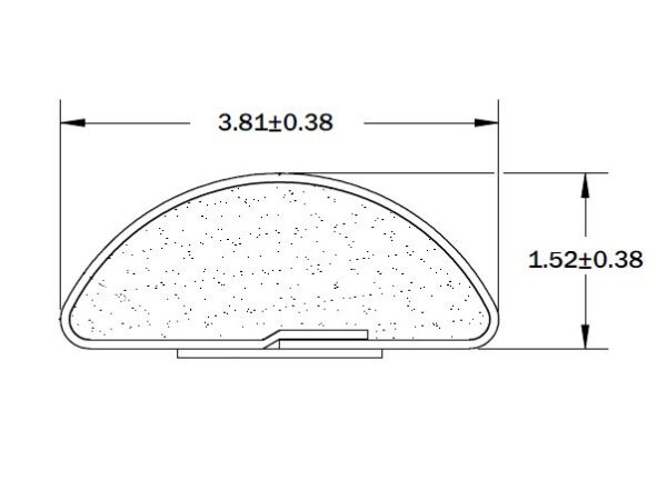 Tekstylna uszczelka przewodzaca EMC, E1753Rxxxxx